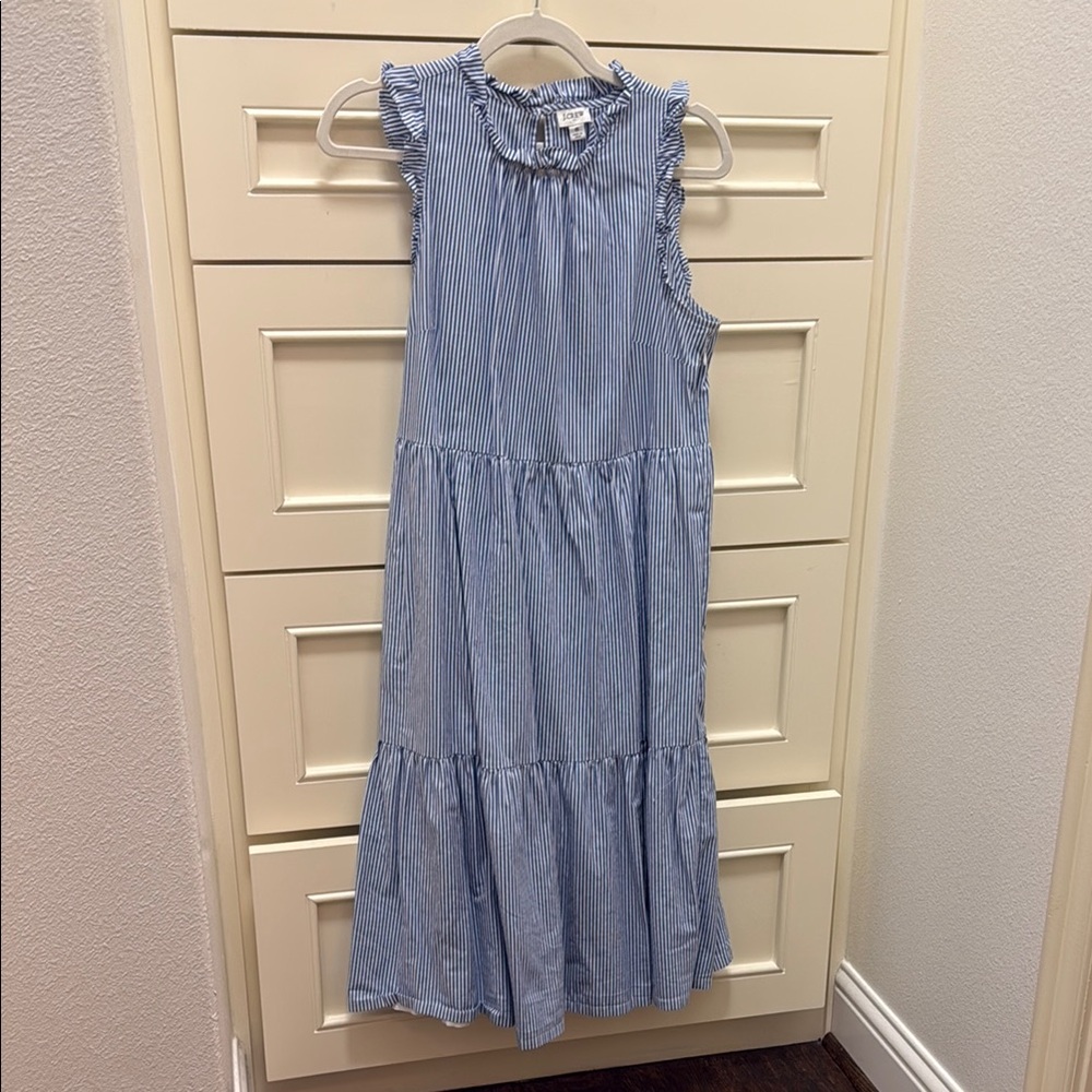 Blue Striped Midi/Maxi Dress